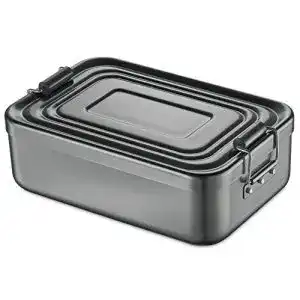 Alu brotdose kuechenprofi lunchbox aluminium fuer erwachsene