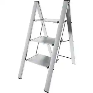 Aluleiter colombo anodized aluminium steps stool leonardo 3