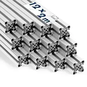 Aluprofile tktrading24 alu profil 12 stueck 40x40mm light 2m