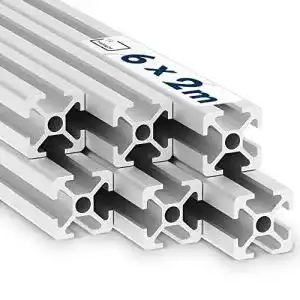 Aluprofile tktrading24 alu profil 6 stueck 20x20mm 2m system