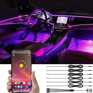 Ambientebeleuchtung auto taben neonleuchtleisten