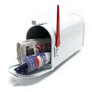 Amerikanischer briefkasten wiltec us mailbox weiss