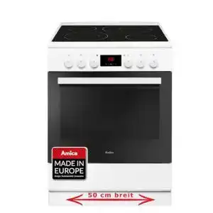 Amica standherd amica 913 001 weiss 60cm standherd timer