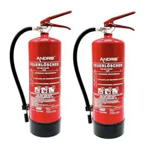 Andris feuerloescher andris 2x 6kg abc pulver feuerloescher