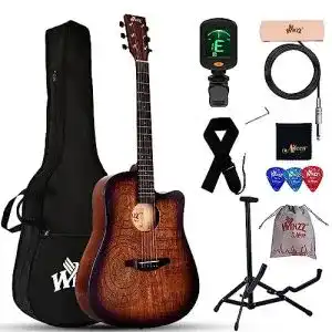 Anfaenger gitarre winzz westerngitarre 4 4 akustikgitarre