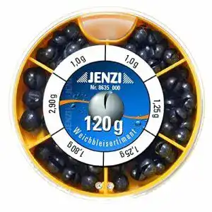 Angelblei jenzi bleischrot dose grob 120g inhalt