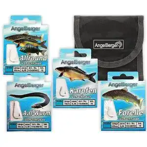 Angelhaken angel berger vorfach hakensortiment mit tasche