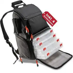 Angelrucksack spinnfischen paradox fishing mit boxen