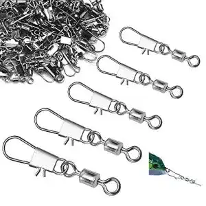 Angelwirbel perfetsell 100 stueck wirbel angeln snap silber