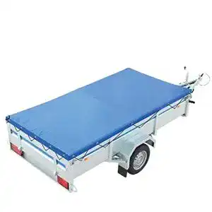 Anhaengerplane deiwo flachplane blau mit gummigurt