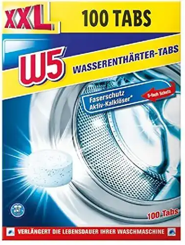 Anti-Kalk-Tabs für Waschmaschinen W5 100 Entkalker Tabs