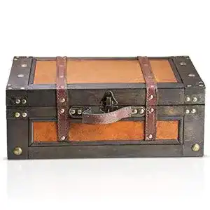 Antik truhe brynnberg schatztruhe verschliessbar 38x27x14cm