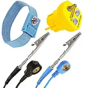 Antistatik armband minadax erdungsbaustein manschette
