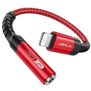 Apple lightning adapter jsaux lightning auf 35 mm kopfhoerer