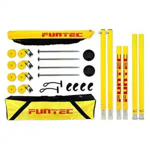 Beachvolleyballnetz funtec pro beach set transportabel