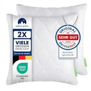Bettkissen gentle north kopfkissen 45x45 cm gross 2er set