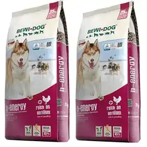 Bewi dog hundefutter bewi dog 2 x 25 kg h energy trockenfutter