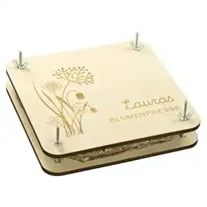 Blumenpresse laublust personalisiert blumen motiv holz 1