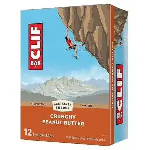 Clif riegel clif bar crunchy peanut butter energy bars 12 bars