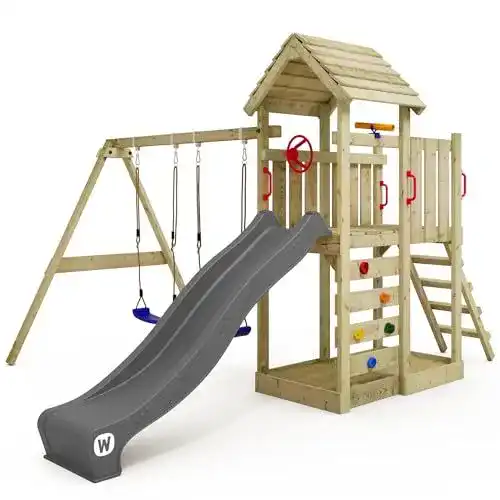 Doppelschaukel mit Rutsche für Wickey Spielturm MultiFlyer