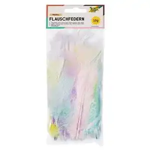 Federn zum basteln folia 53219 federn pastell flauschfedern