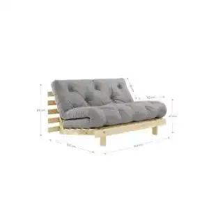 Futonsofa karup design roots 2 sitzer futon schlafsofa