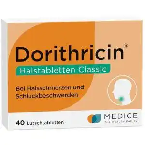 Halstabletten dorithricin classic 40 lutschtabletten