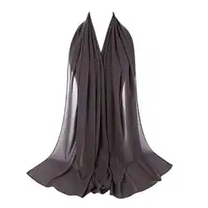 Hijab jisuan plain wrap stirnband tuecher chiffon bubble schal