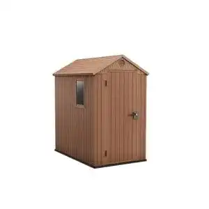 Keter gartenhaus keter gartenhaus darwin 4 x 6 holzoptik braun