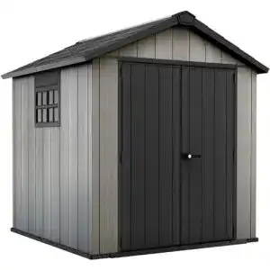 Keter gartenhaus keter geraetehaus oakland 757 grau 84mc2b3