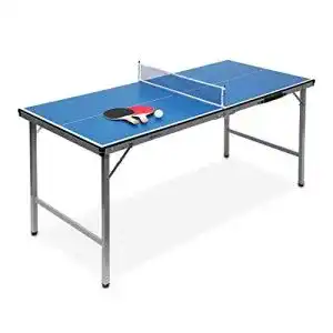 Mini tischtennisplatte relaxdays jugend midi indoor klappbare