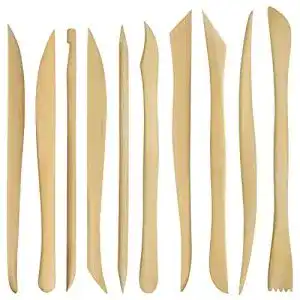Modellierwerkzeug kurtzy holz ton set 10er pack 144 16 cm