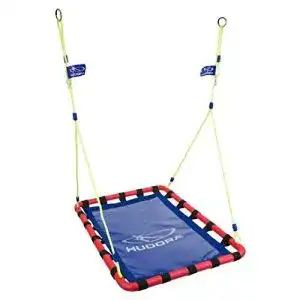Nestschaukel hudora aluminium square rechteckig blau rot