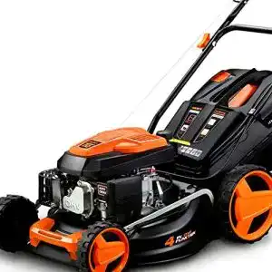 Rasenmaeher mit antrieb fuxtec 4in1 benzin fx rm4646