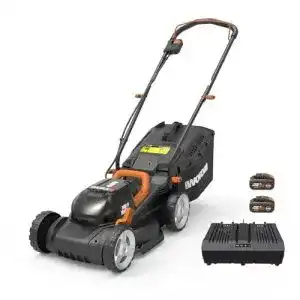 Rasenmaeher mit antrieb worx wg779e 1 akku rasenmaeher 40v