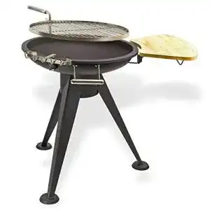 Rundgrill dema nevada 55 cm holzkohlegrill stahlkorpus