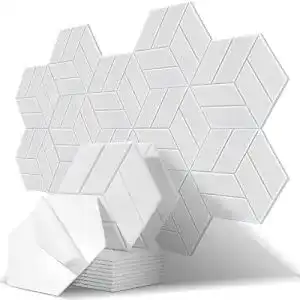 Schallabsorber uoisaiko 12 stueck hexagon akustikplatten