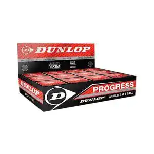 Squashbaelle dunlop progress rot 12 stueck