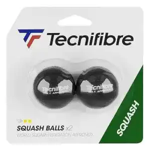 Squashbaelle tecnifibre 2 doppelter gelber punkt