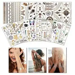Temporaere tattoos anisqui waterproof 20 blatt tattooaufkleber 1