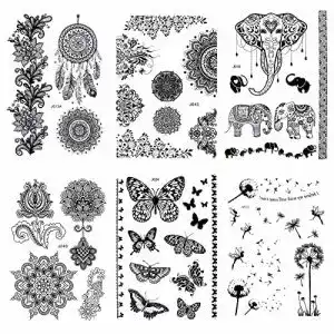 Temporaere tattoos pinkiou tattoo aufkleber temporaere 1