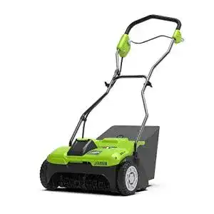 Vertikutierer greenworks 40v akku rasenluefter 3600 u min 36 cm