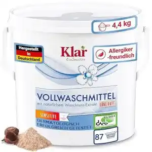 Vollwaschmittel klar ecosensitive klar pulver sensitive 44 kg