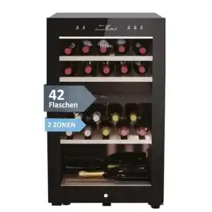 Weinkuehlschrank 2 zonen haier weinklimaschrank klein 50 serie 7