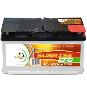 Autobatterie 100ah adler sunrise solarbatterie 12v 100ah adler