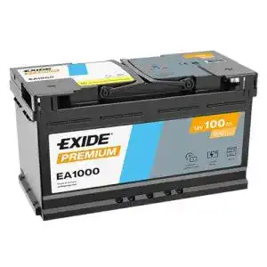 Autobatterie 100ah exide ea1000 premium superior power