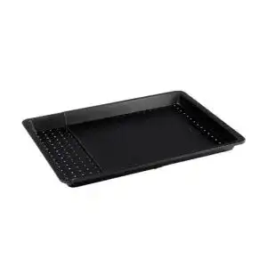 Backblech zenker black metallic perforiertes ausziehbar