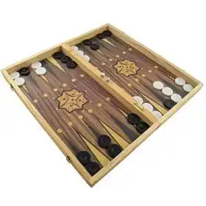 Backgammon holz primoliving deluxe holz backgammon set