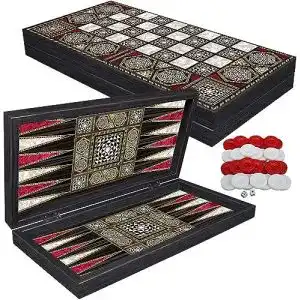 Backgammon holz primoliving deluxe holz set palamedes