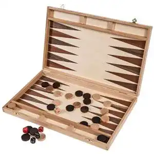 Backgammon holz square game square backgammon 40 cm
